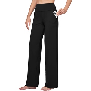 image:imageWillit Womens Wide Leg Yoga Pants Work Dress Pants 27 28 30 32Black