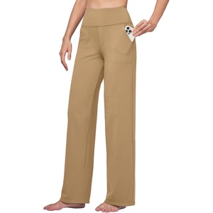 image:imageWillit Womens Wide Leg Yoga Pants Work Dress Pants 27 28 30 32Deep Khaki