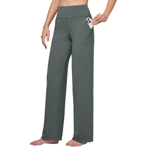 image:imageWillit Womens Wide Leg Yoga Pants Work Dress Pants 27 28 30 32Fir Green