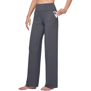 image:imageWillit Womens Wide Leg Yoga Pants Work Dress Pants 27 28 30 32Gray