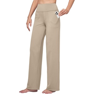 image:imageWillit Womens Wide Leg Yoga Pants Work Dress Pants 27 28 30 32Khaki