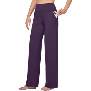 image:imageWillit Womens Wide Leg Yoga Pants Work Dress Pants 27 28 30 32Purple