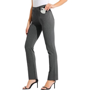 image:imageWillit Womens Yoga Dress Pants Straight Leg 2829303133Charcoal Dark Grey