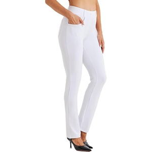 image:imageWillit Womens Yoga Dress Pants Straight Leg 2829303133White