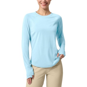 image:imageWillit Womens UPF 50 Sun Shirt Long Sleeve Quick Dry with Thumb HolesLight Blue