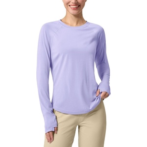 image:imageWillit Womens UPF 50 Sun Shirt Long Sleeve Quick Dry with Thumb HolesPurple