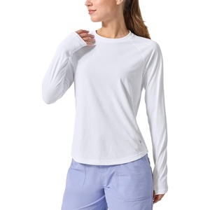 image:imageWillit Womens UPF 50 Sun Shirt Long Sleeve Quick Dry with Thumb HolesWhite
