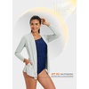 image:imageWillit Womens UPF 50 Cardigan Sun ShirtsLight Gray