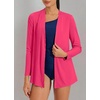 image:imageWillit Womens UPF 50 Cardigan Sun ShirtsRose Red