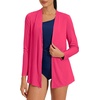 image:imageWillit Womens UPF 50 Cardigan Sun ShirtsRose Red