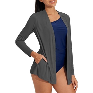 image:imageWillit Womens UPF 50 Cardigan Sun ShirtsDeep Gray